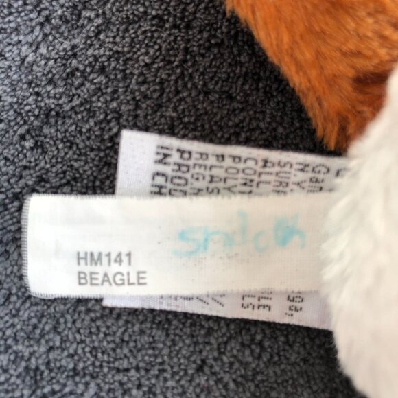 Gantz Webkins Beagle Plush HM141 Black Brown White Stuffed 2007 NO CODE - Picture 8 of 8